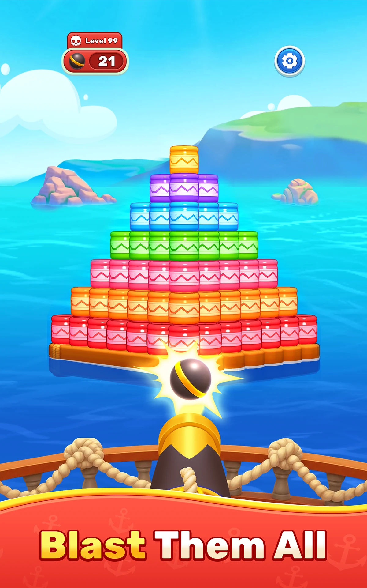 Ocean Block Shoot screenshot